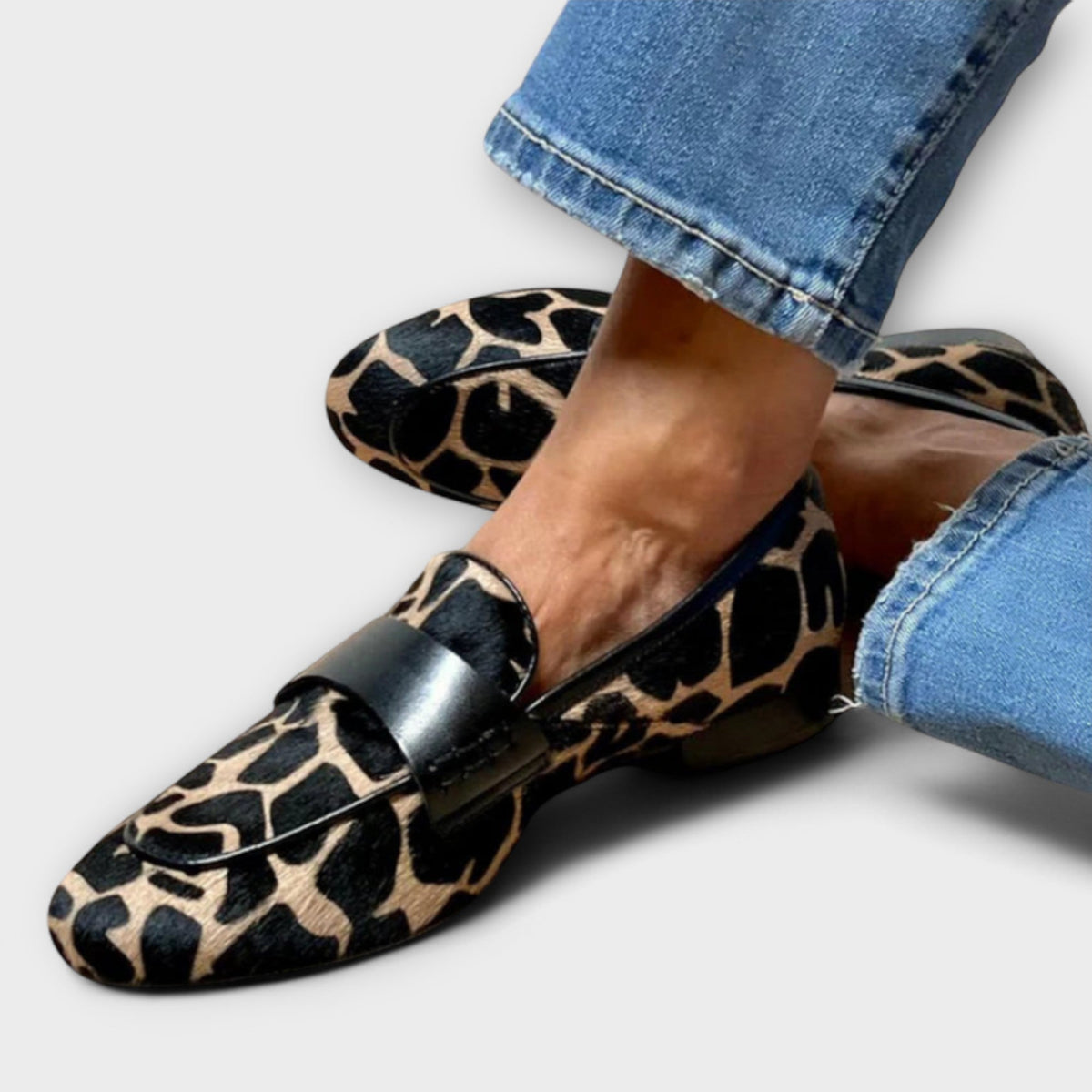 Léonie™ | Luipaard mocassin
