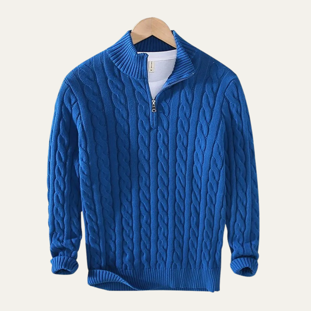 Ashmeadow katoenen half-zip trui