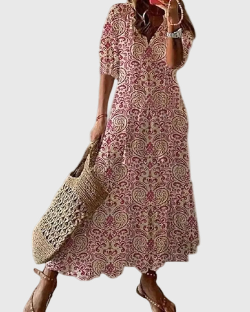 Amalia | Vintage boho maxijurk voor de zomer