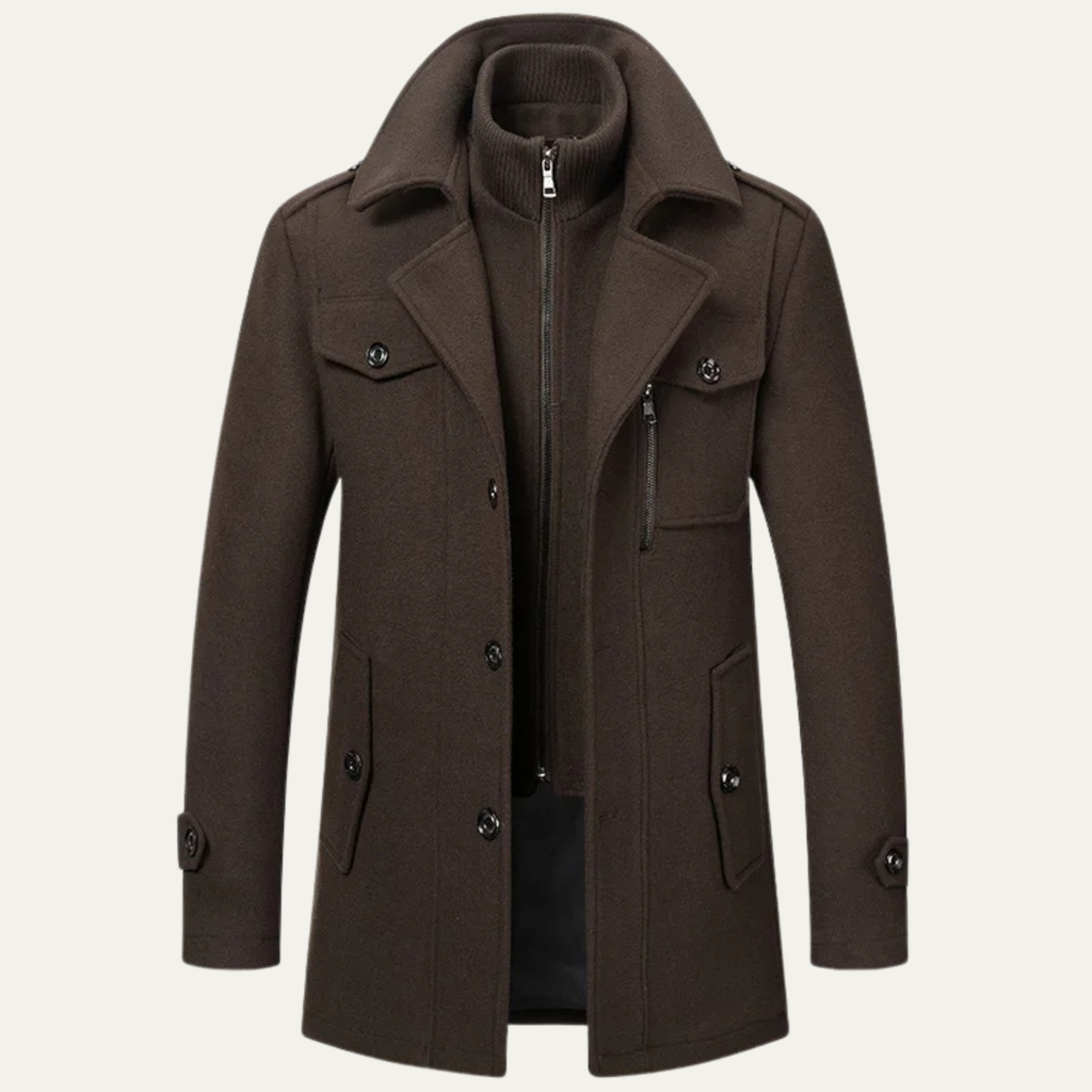 Kensington wollen trenchcoat