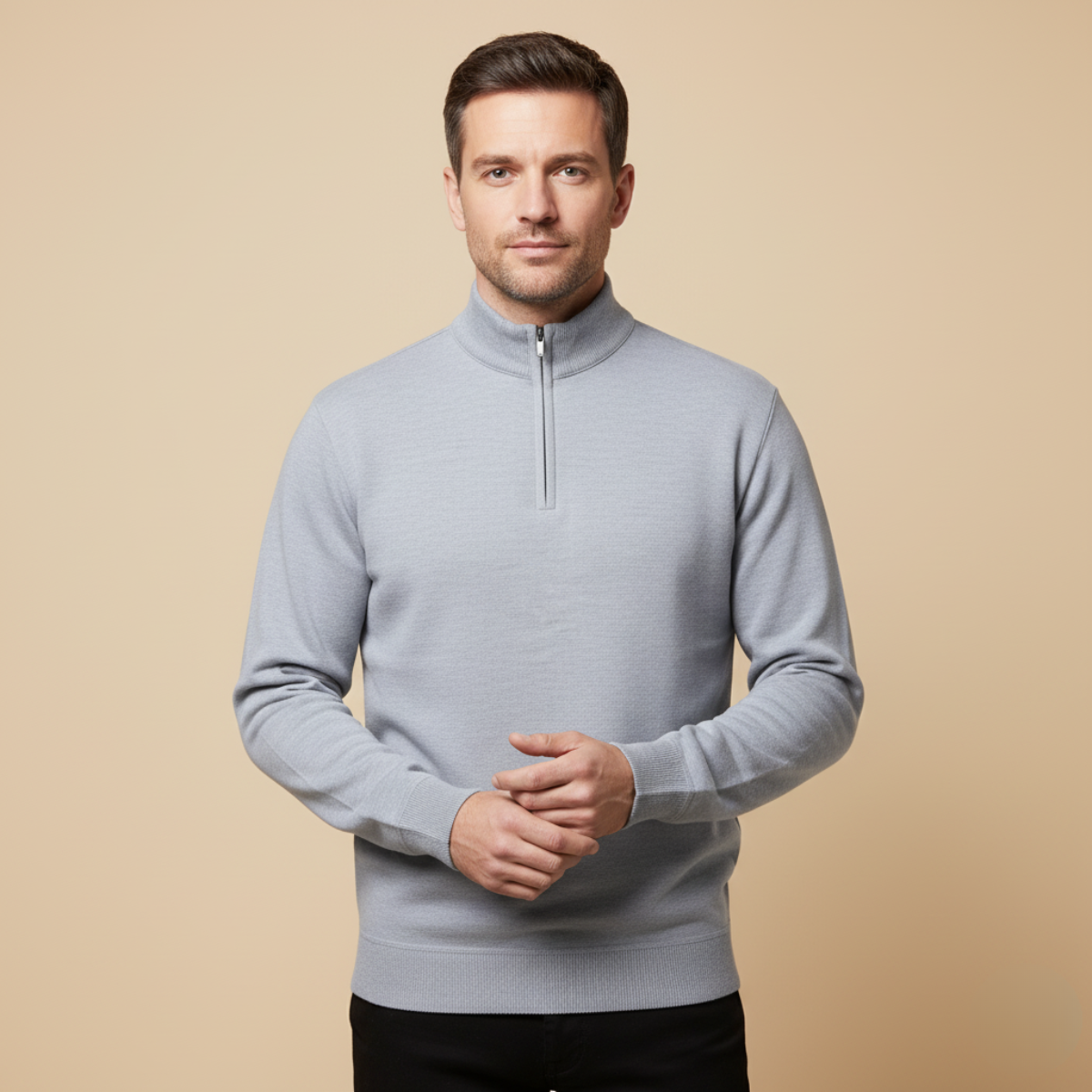 Warwick half-zip trui