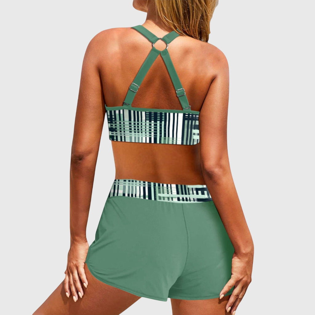 Janelle | Hoogtaille Ripp-bikini