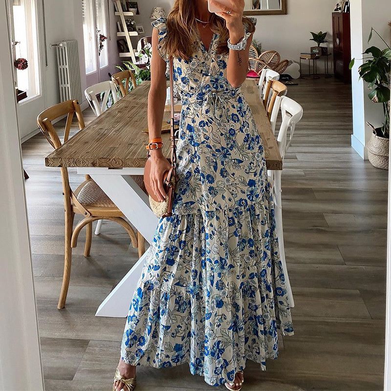 Shera - Maxi jurk met bloemendessin