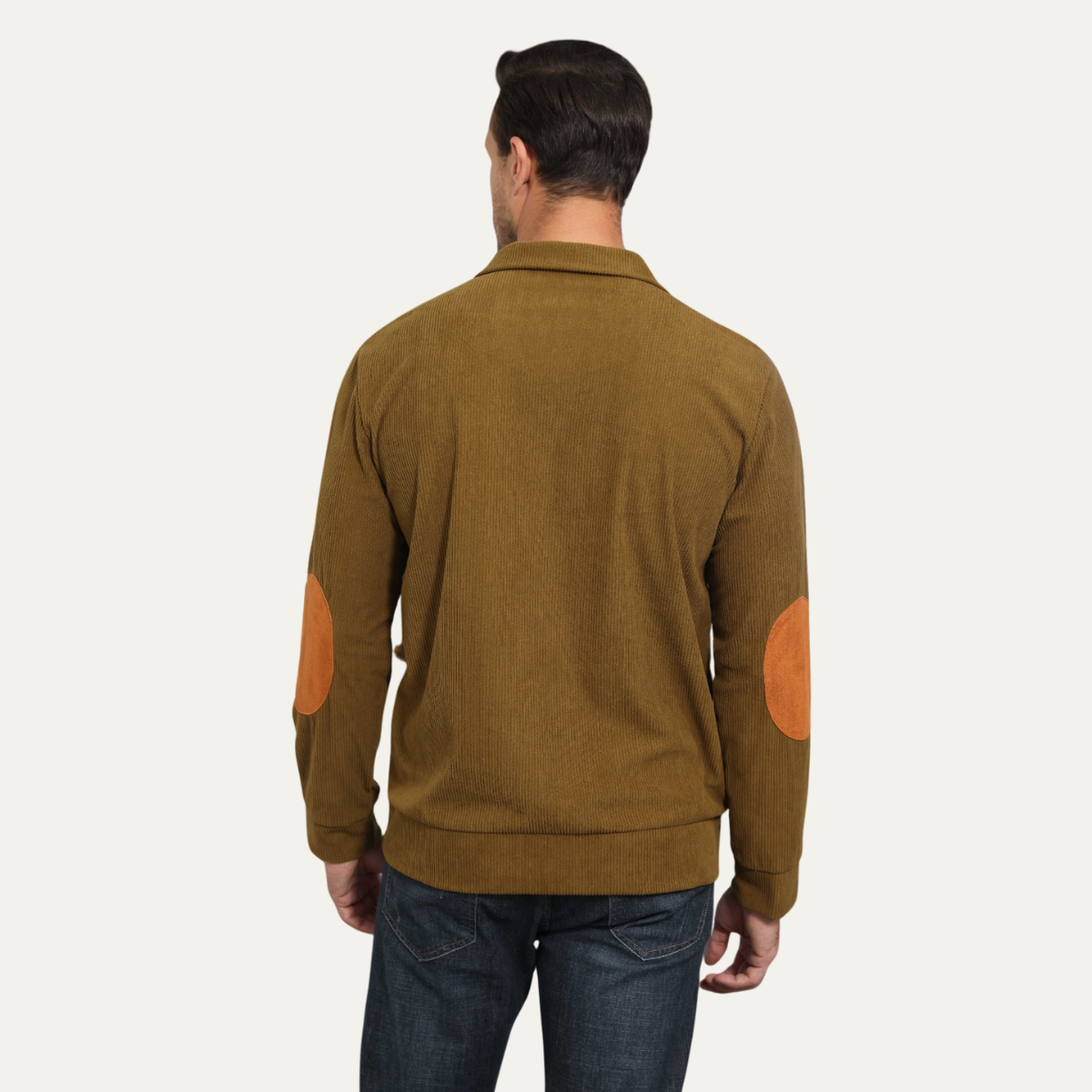 Ashwater gebreide half-zip trui
