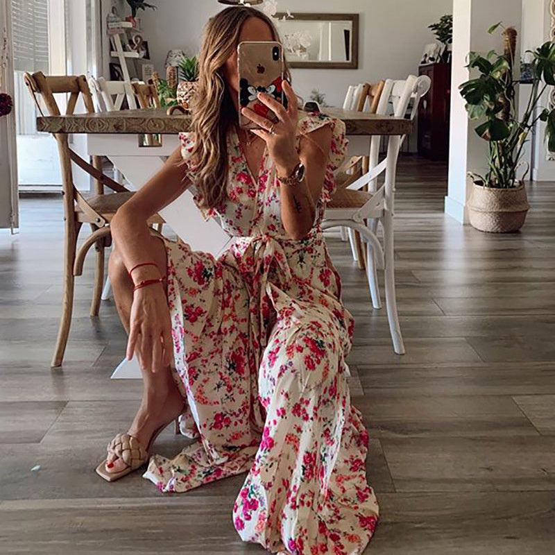 Shera - Maxi jurk met bloemendessin