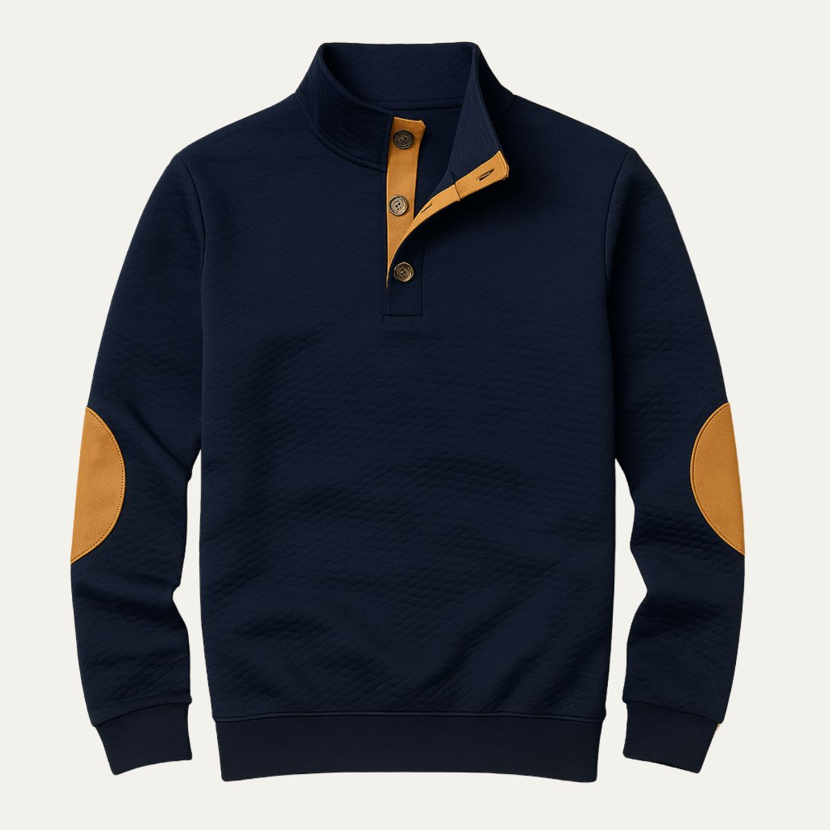 Oxford half-zip trui