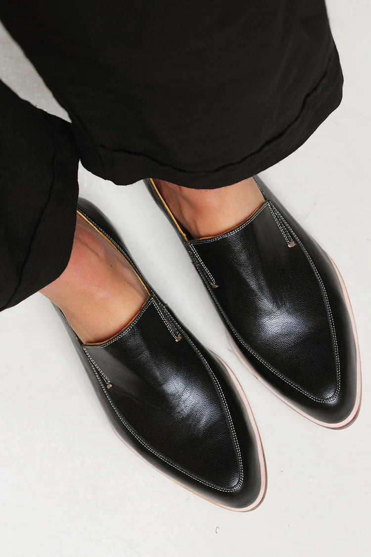 Zofia™ | Mocassin patchwork zwart
