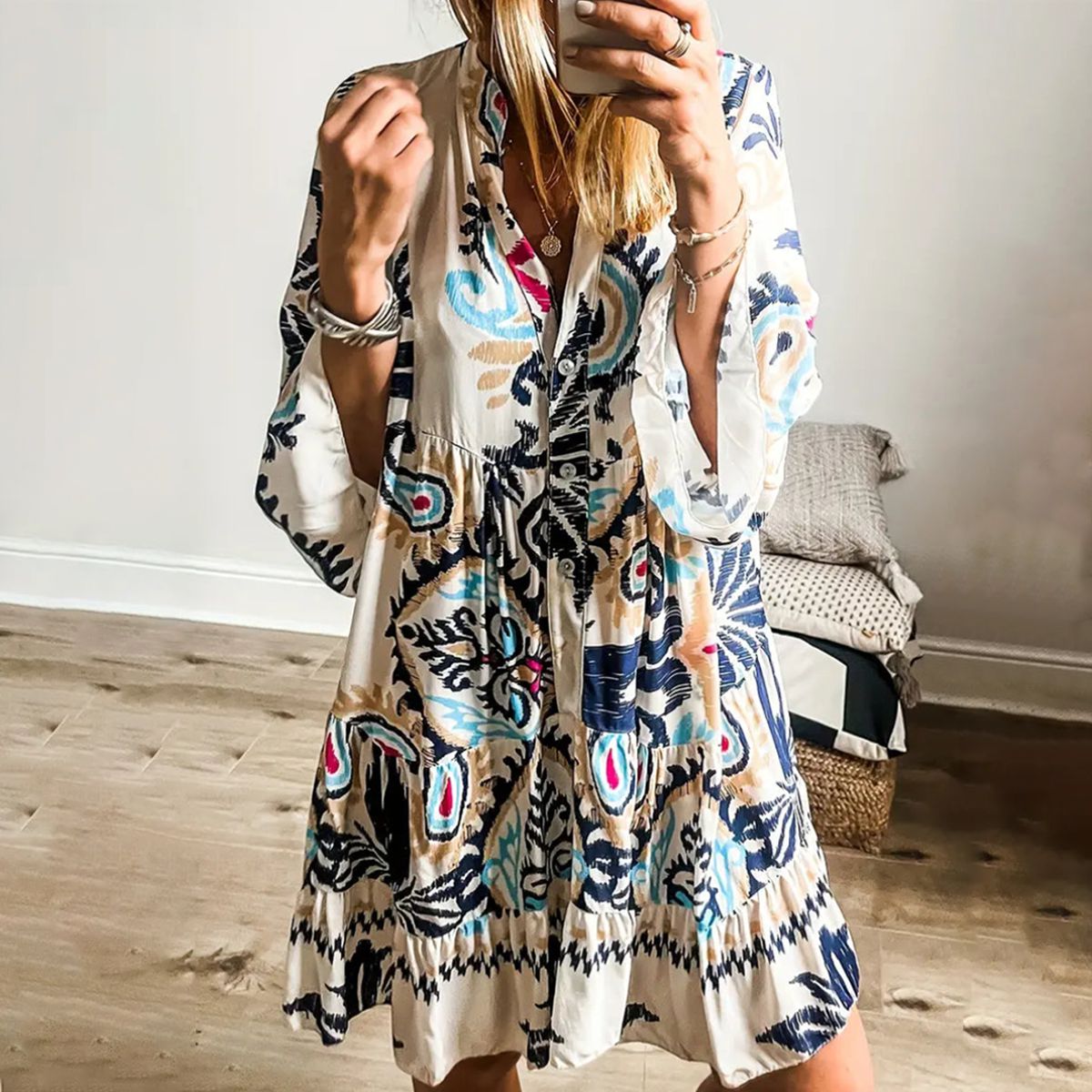 Veronique - Boho tuniek jurk