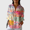 Lichte en kleurrijke printblouse