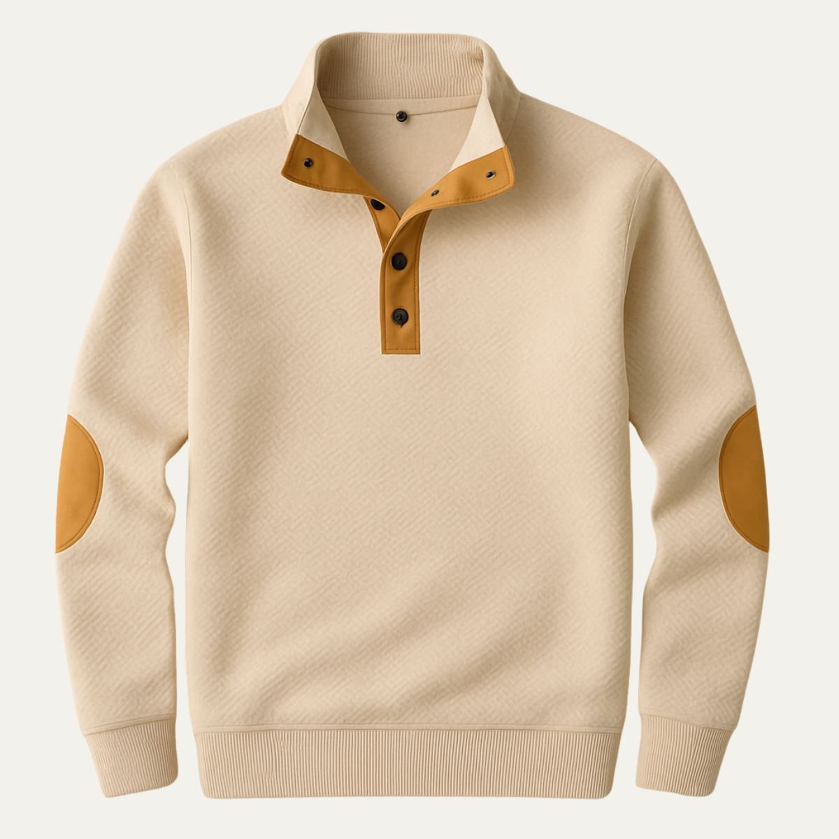 Oxford half-zip trui