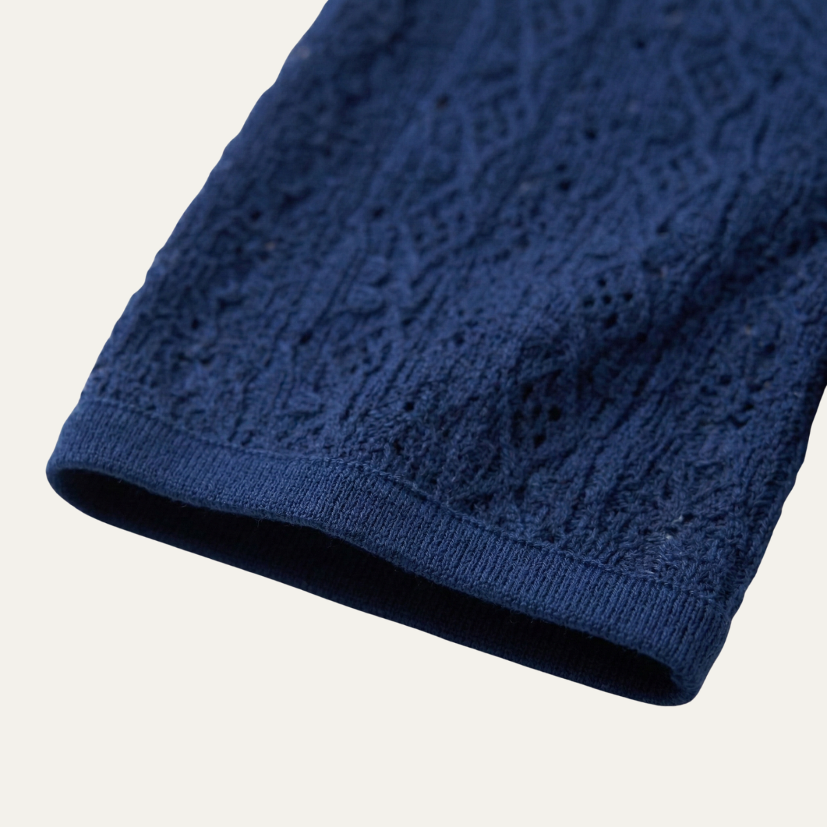 Brookstone gebreid poloshirt korte mouw