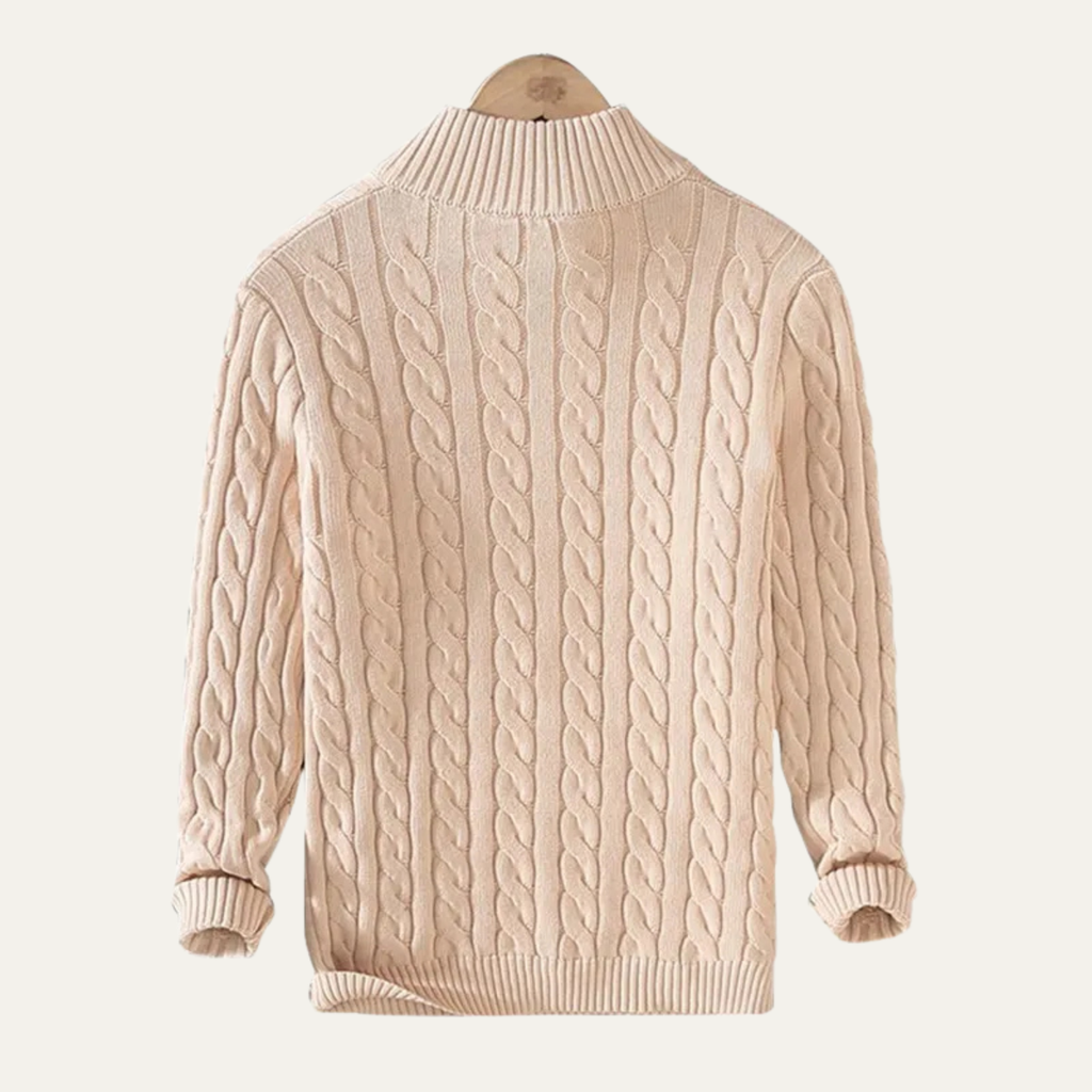 Ashmeadow katoenen half-zip trui
