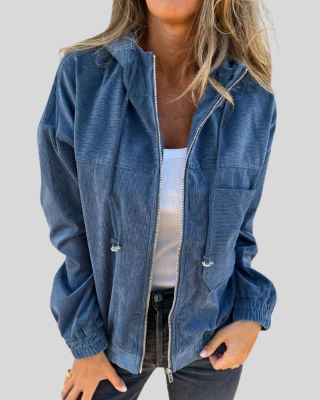 Mabel | Zacht gilet met rits