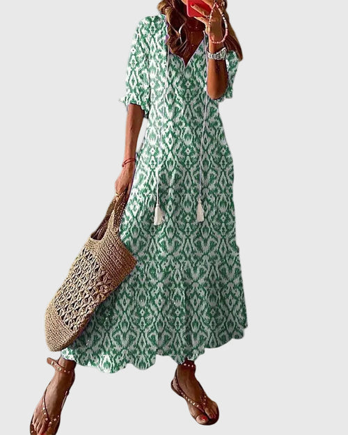 Amalia | Vintage boho maxijurk voor de zomer
