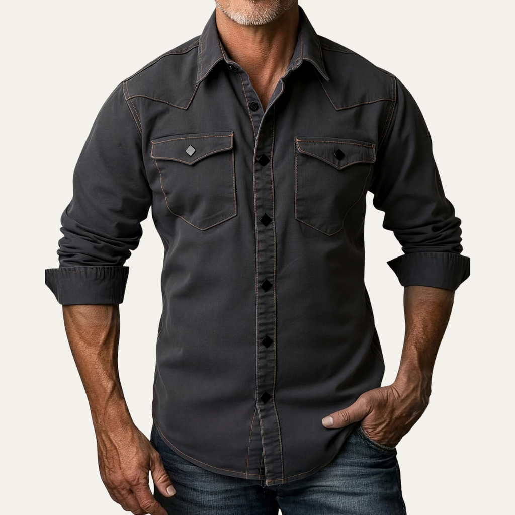 Glenwood Court denim spijkeroverhemd