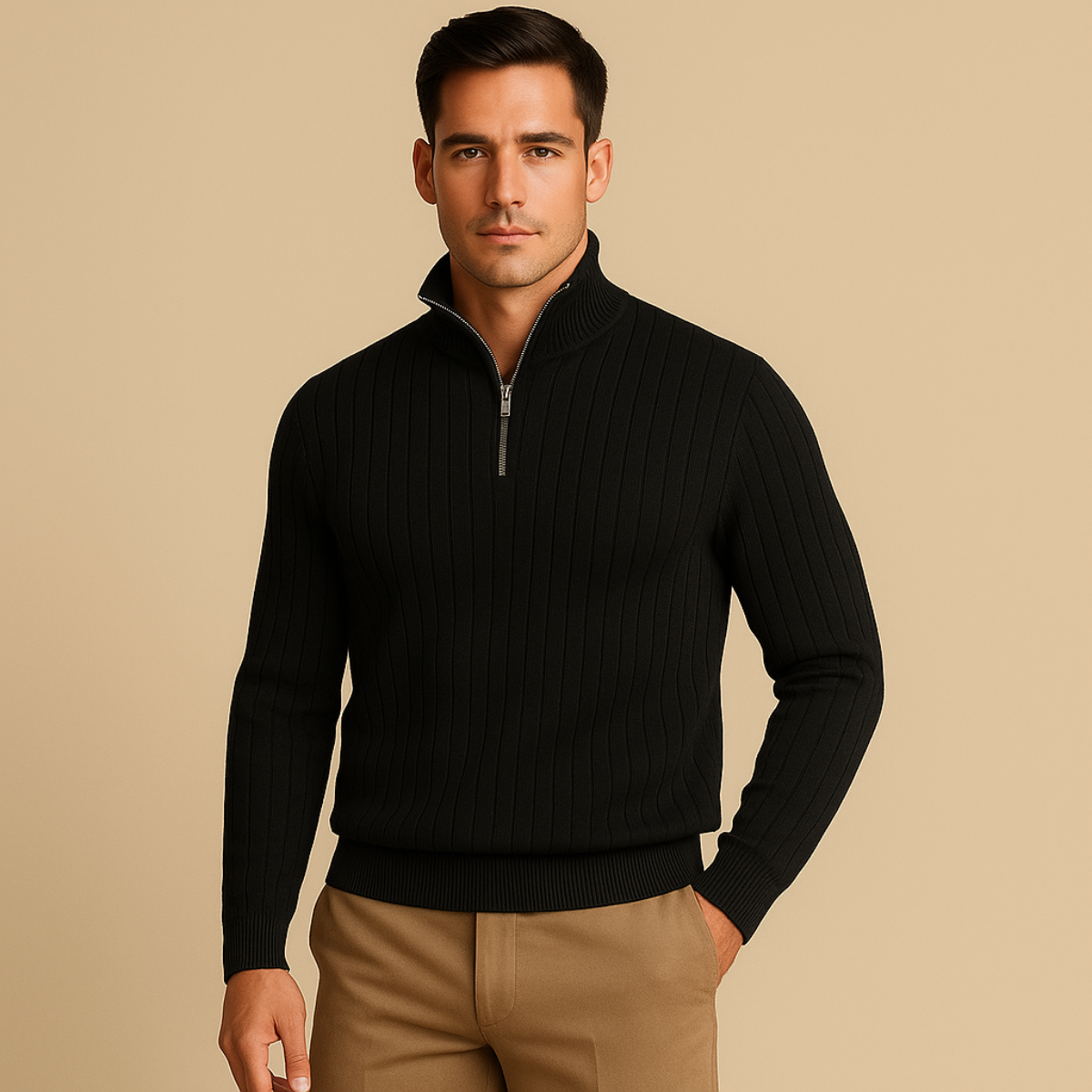 Ashford half-zip trui