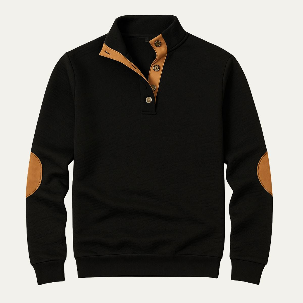 Oxford half-zip trui
