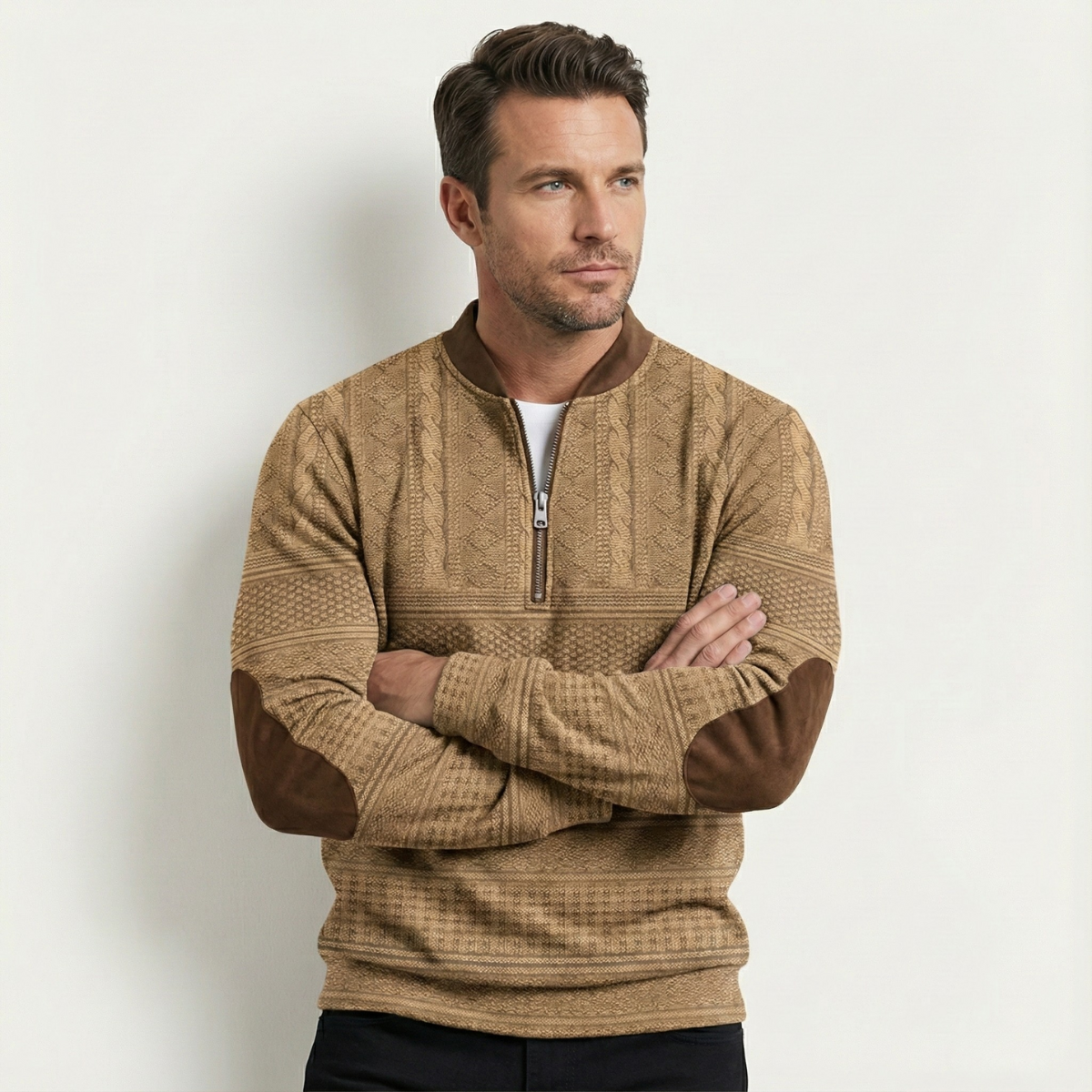 Siena half-zip trui