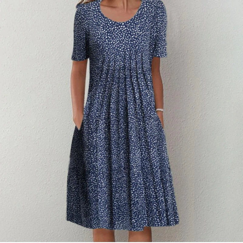 Hailey | Elegante en casual bloemenjurk met tassen
