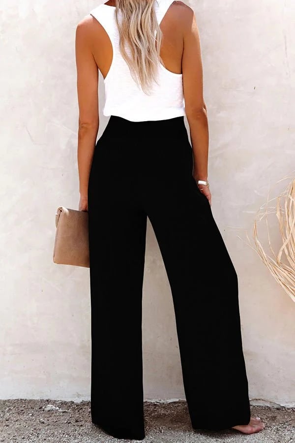 Riana - Hoogtaille losse broek