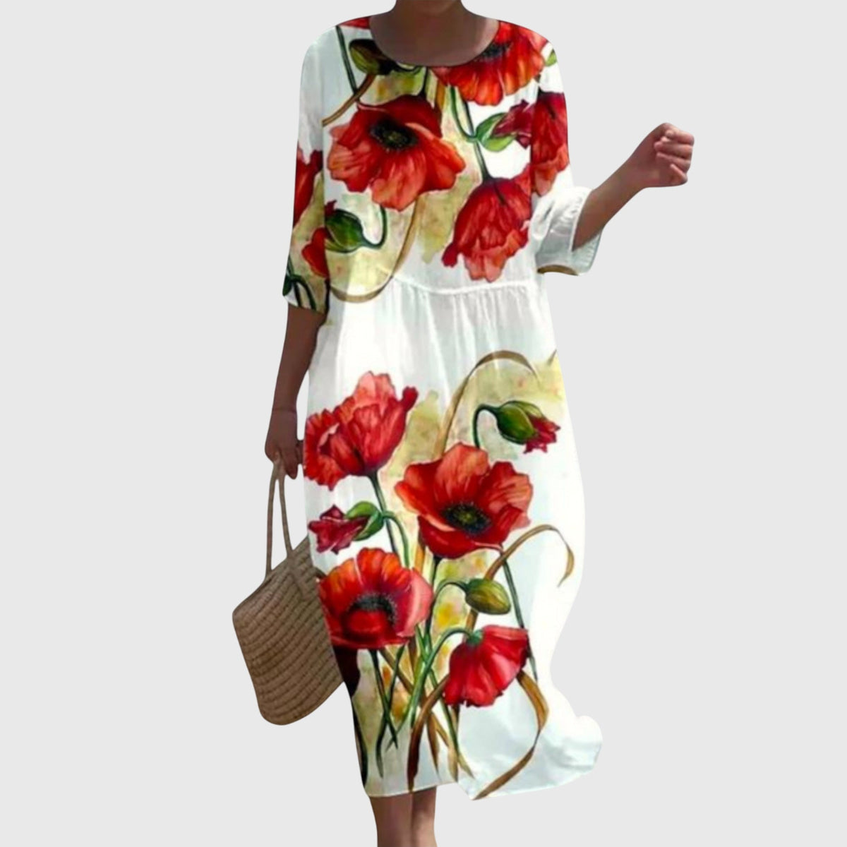 Hayley™ | Elegante maxibloemenjurk