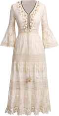 Amary - Boho kanten jurk