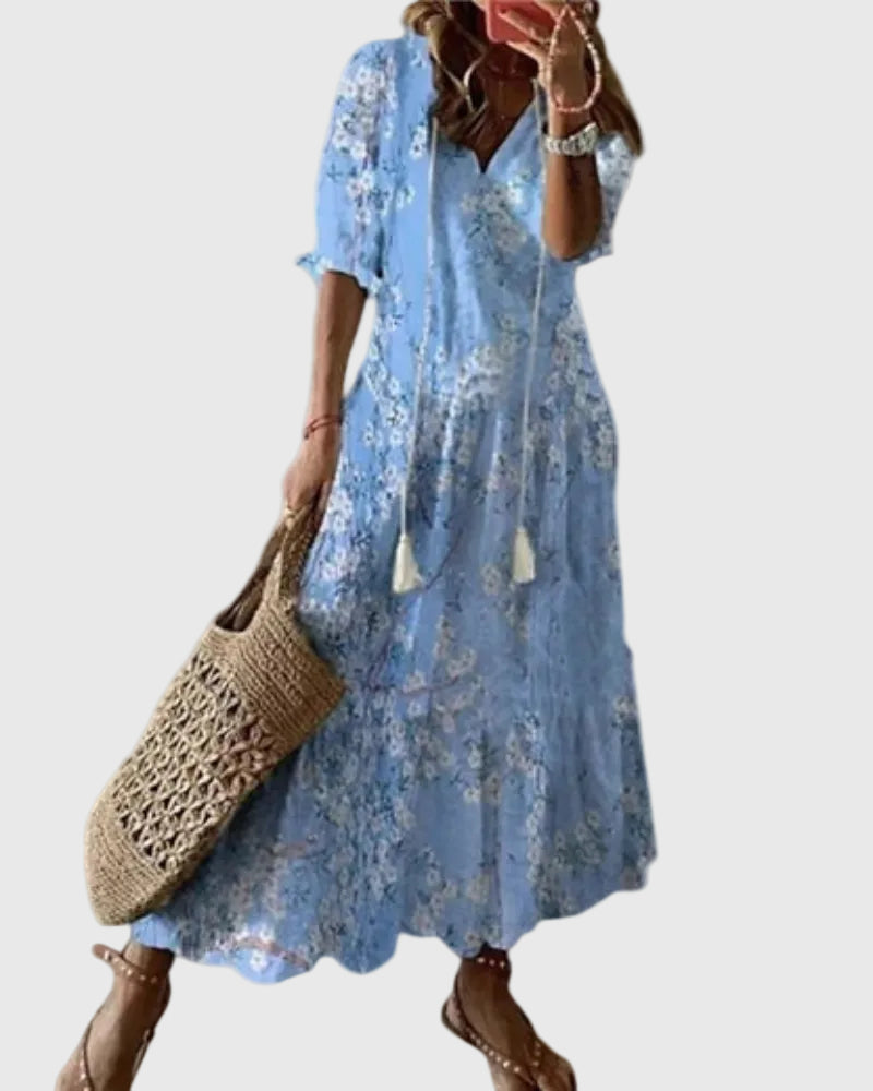 Amalia | Vintage boho maxijurk voor de zomer