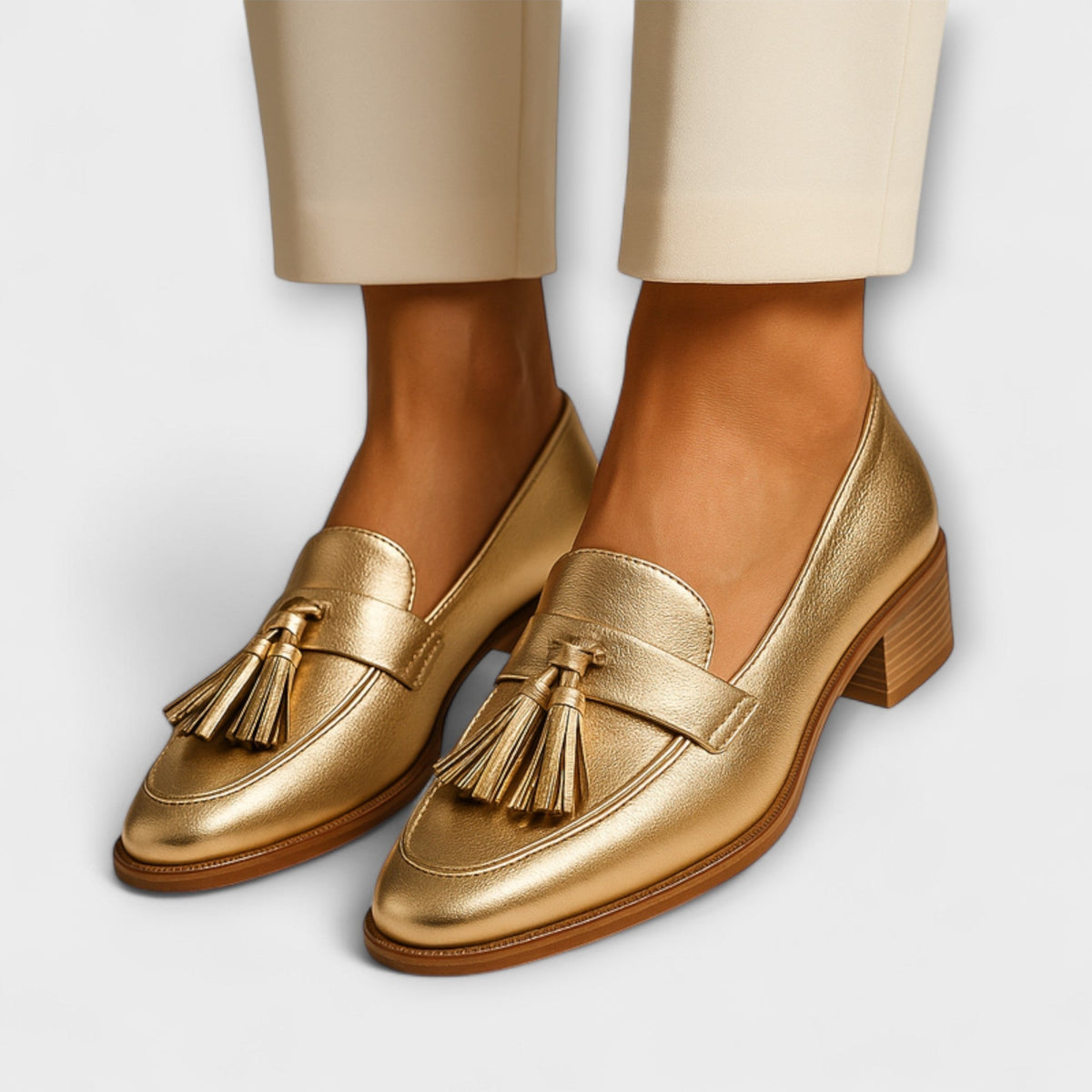 Céleste™ | Gouden mocassins