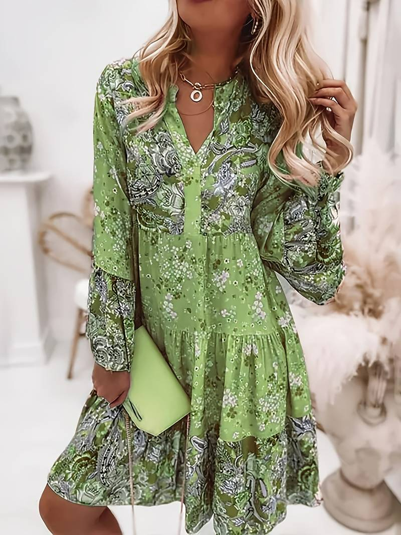 Eira - Bedrukte boho jurk