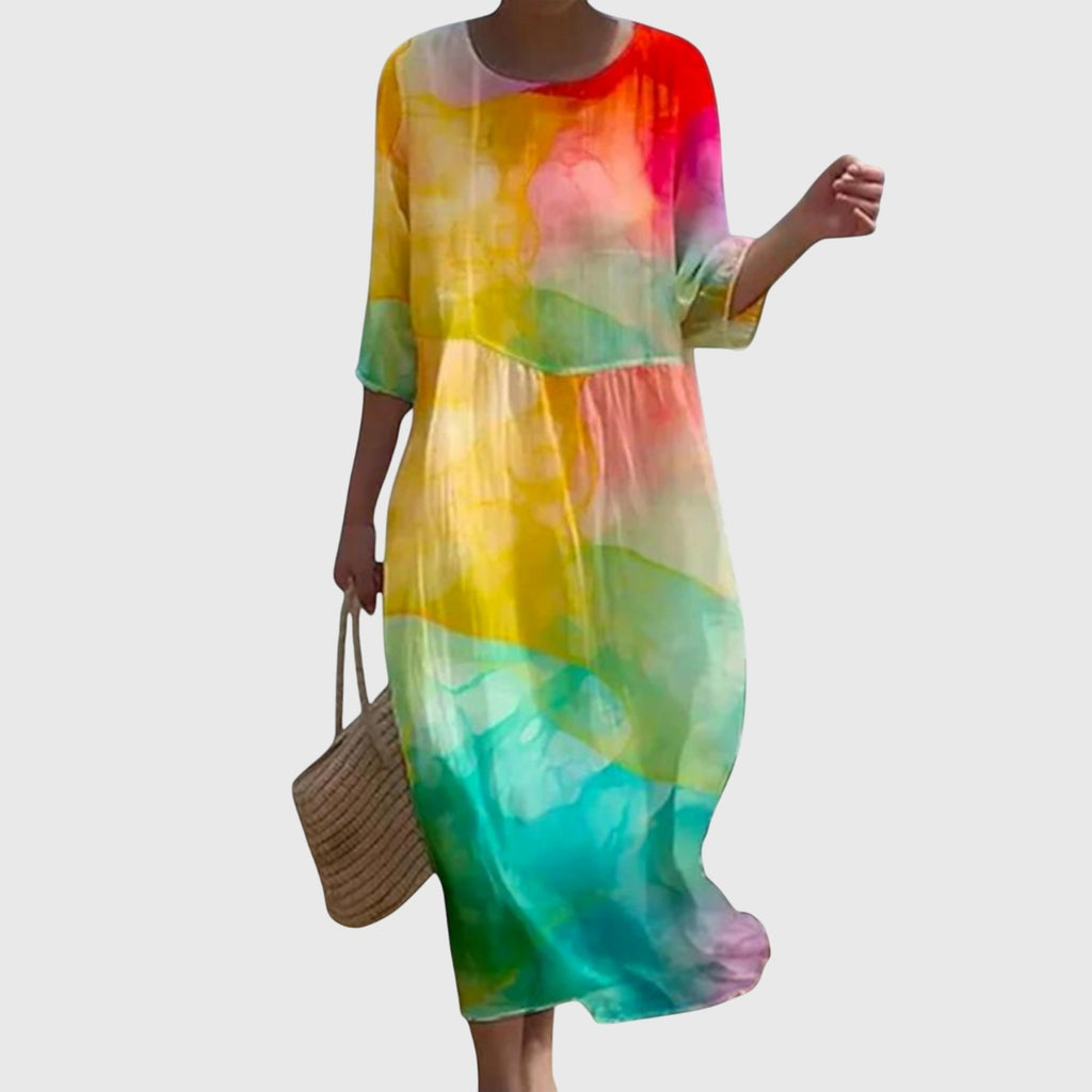 Hayley™ | Elegante maxibloemenjurk