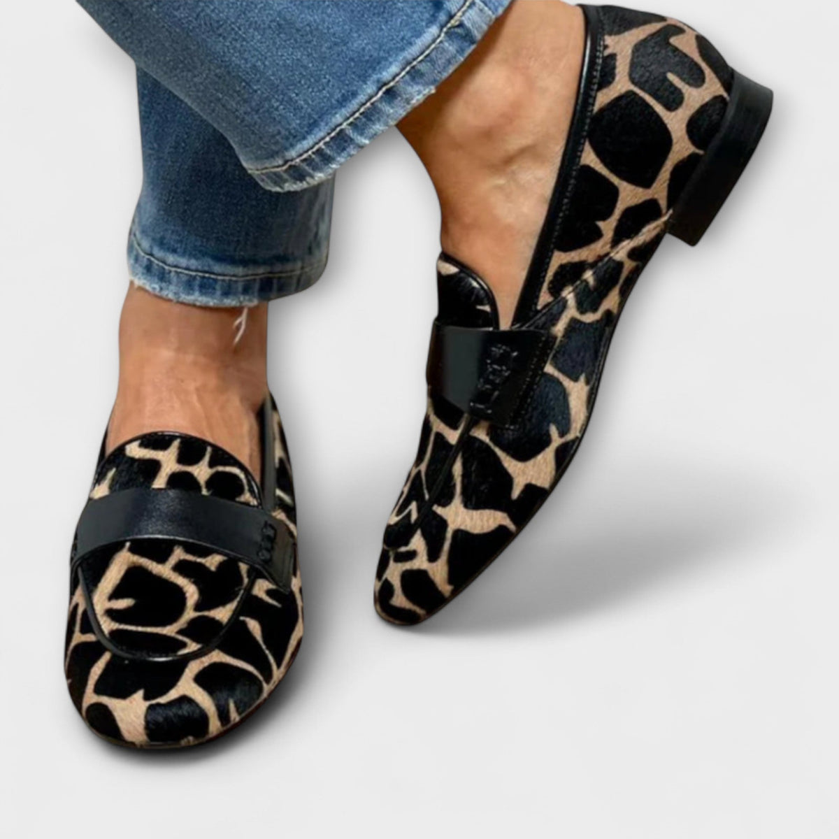 Léonie™ | Luipaard mocassin