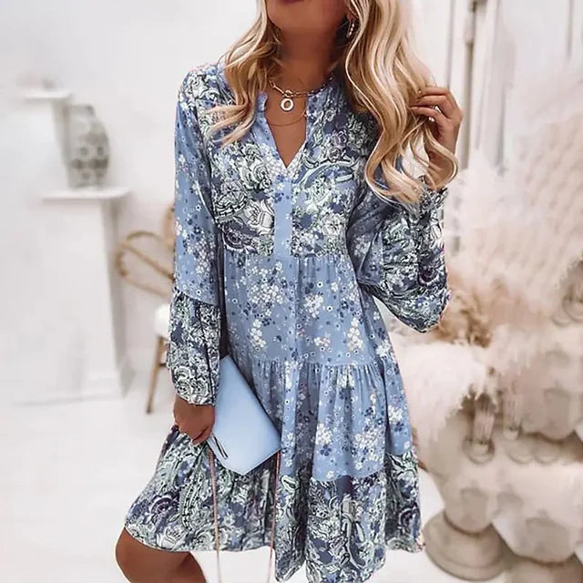 Eira - Bedrukte boho jurk