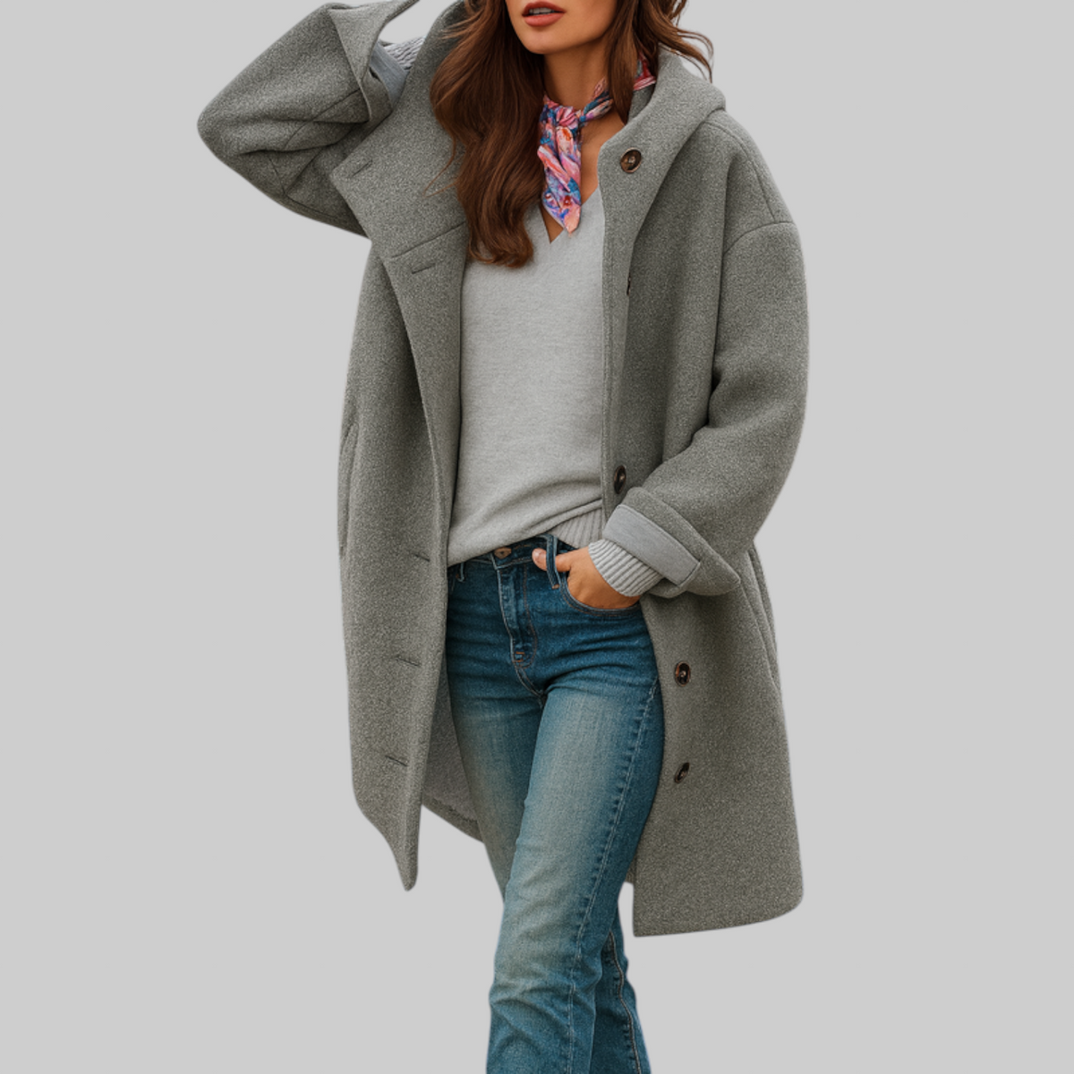 Freja | Halflange, comfortabele alledaagse jas