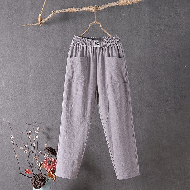 Alyra - Relaxed fit broeken met tassen