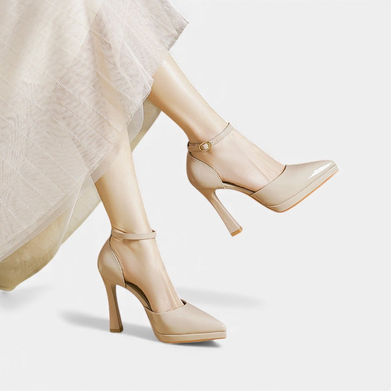 Leren pumps Evette