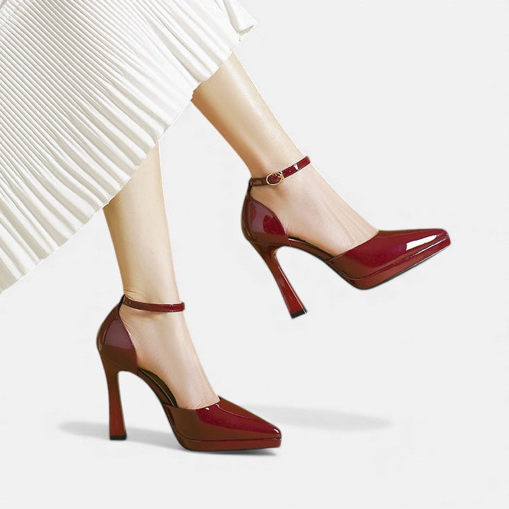 Leren pumps Evette