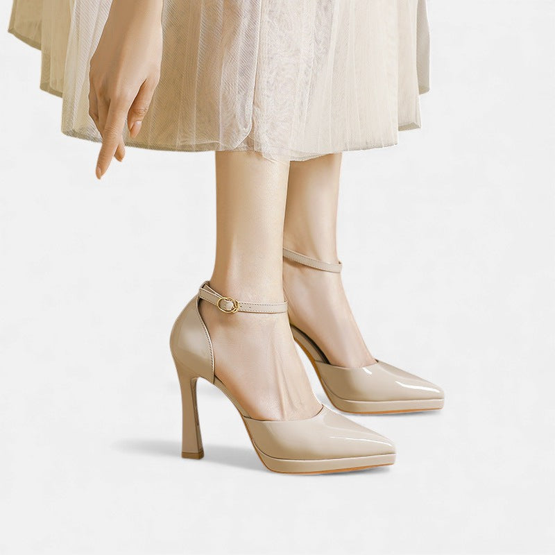 Leren pumps Evette