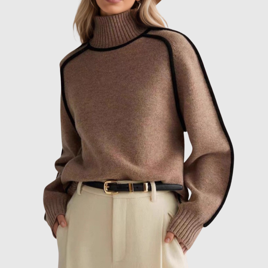 Donna | Elegante trui met opstaande kraag