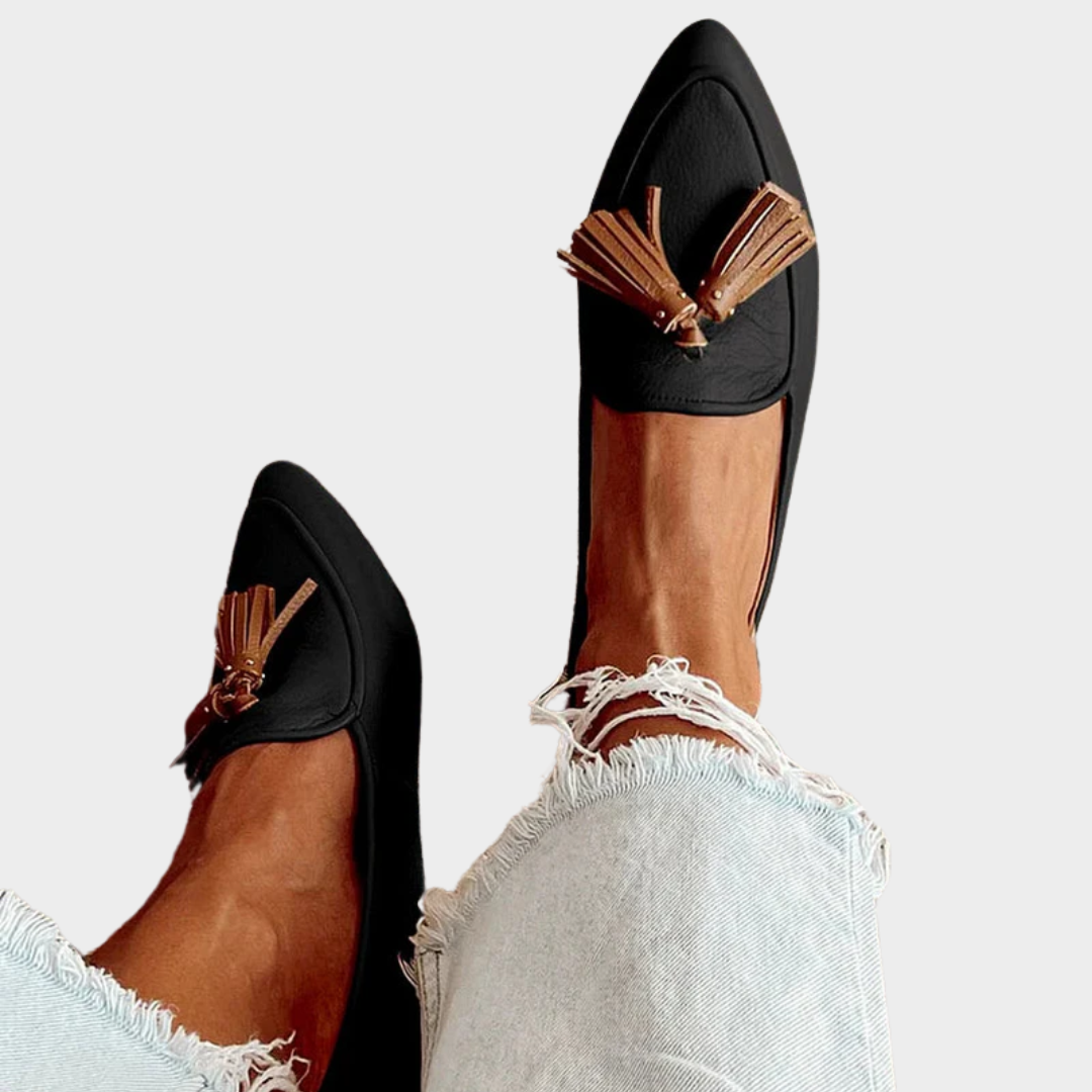 Vesperia - Moderne mocassin met franjes