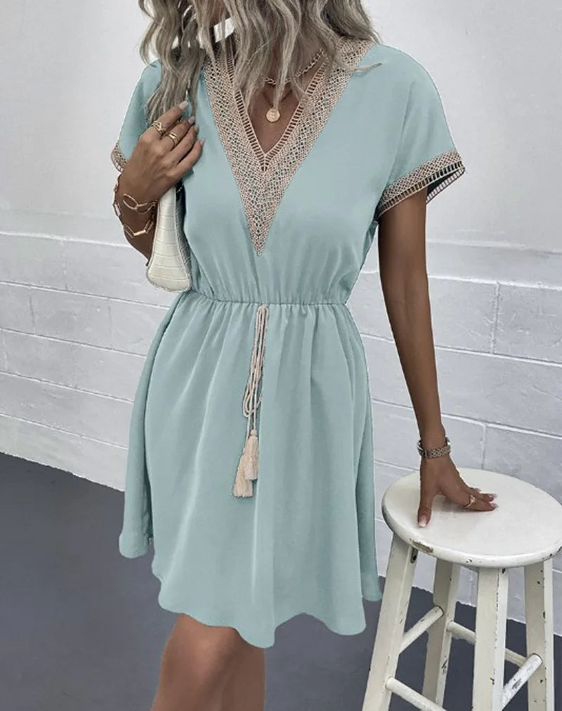 Sabrina - Elegante boho jurk