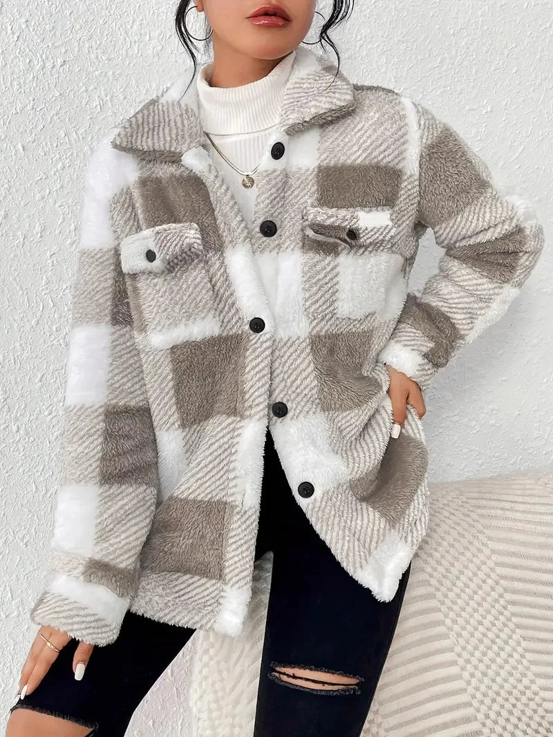 Martin | Elegant geruit fleece jack