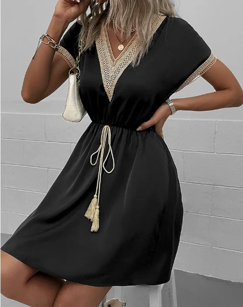 Sabrina - Elegante boho jurk