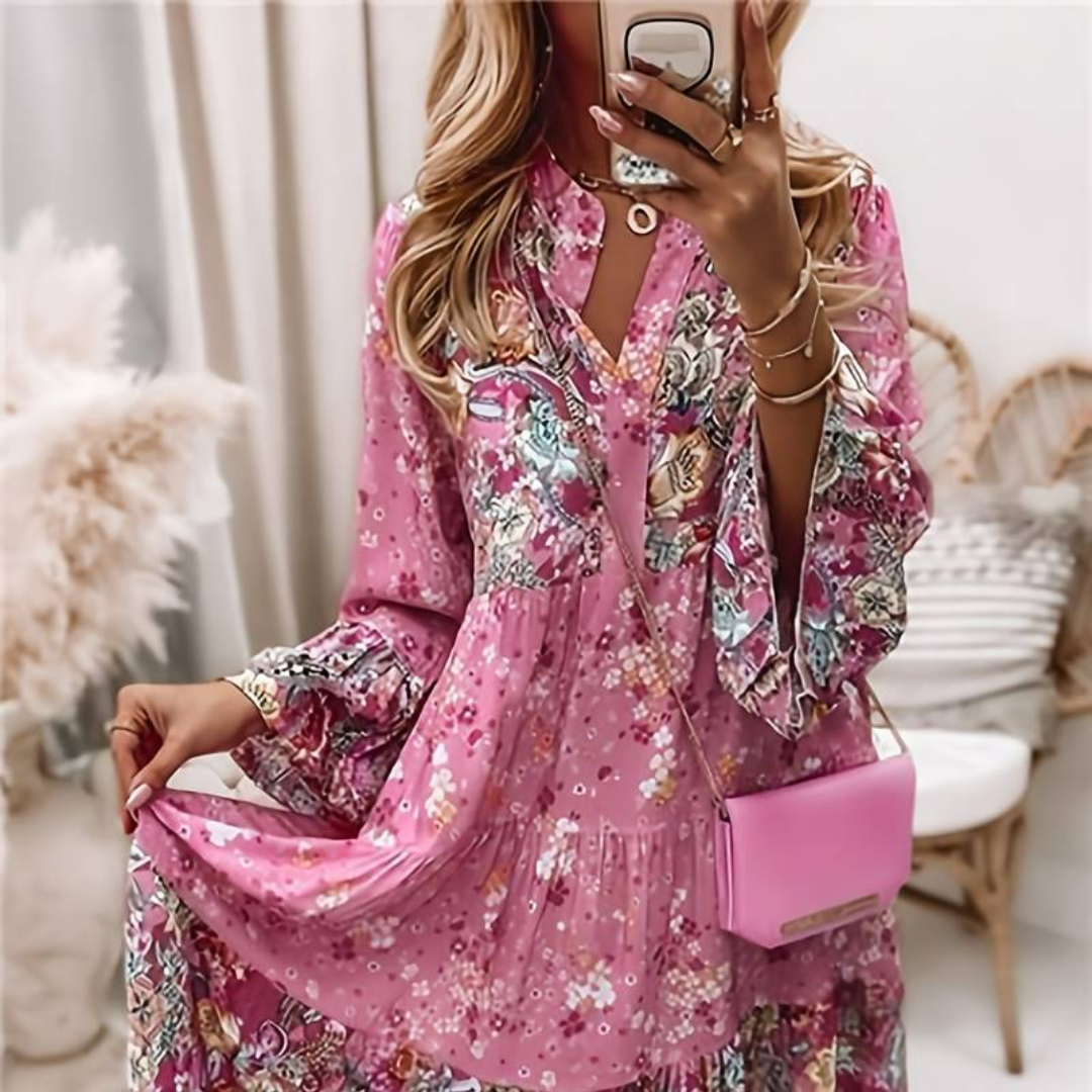 Eira - Bedrukte boho jurk