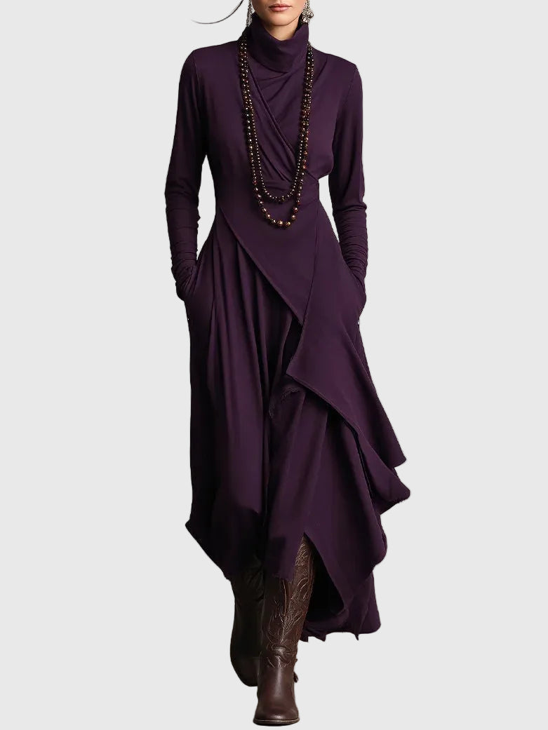 Violet | Maxijurk geplisseerd