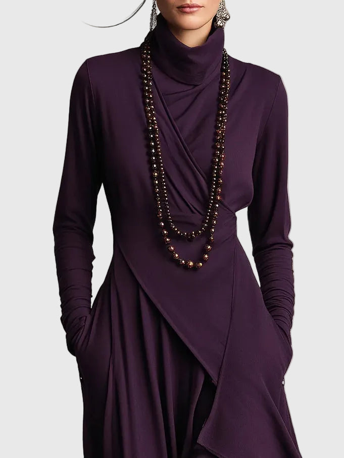 Violet | Maxijurk geplisseerd