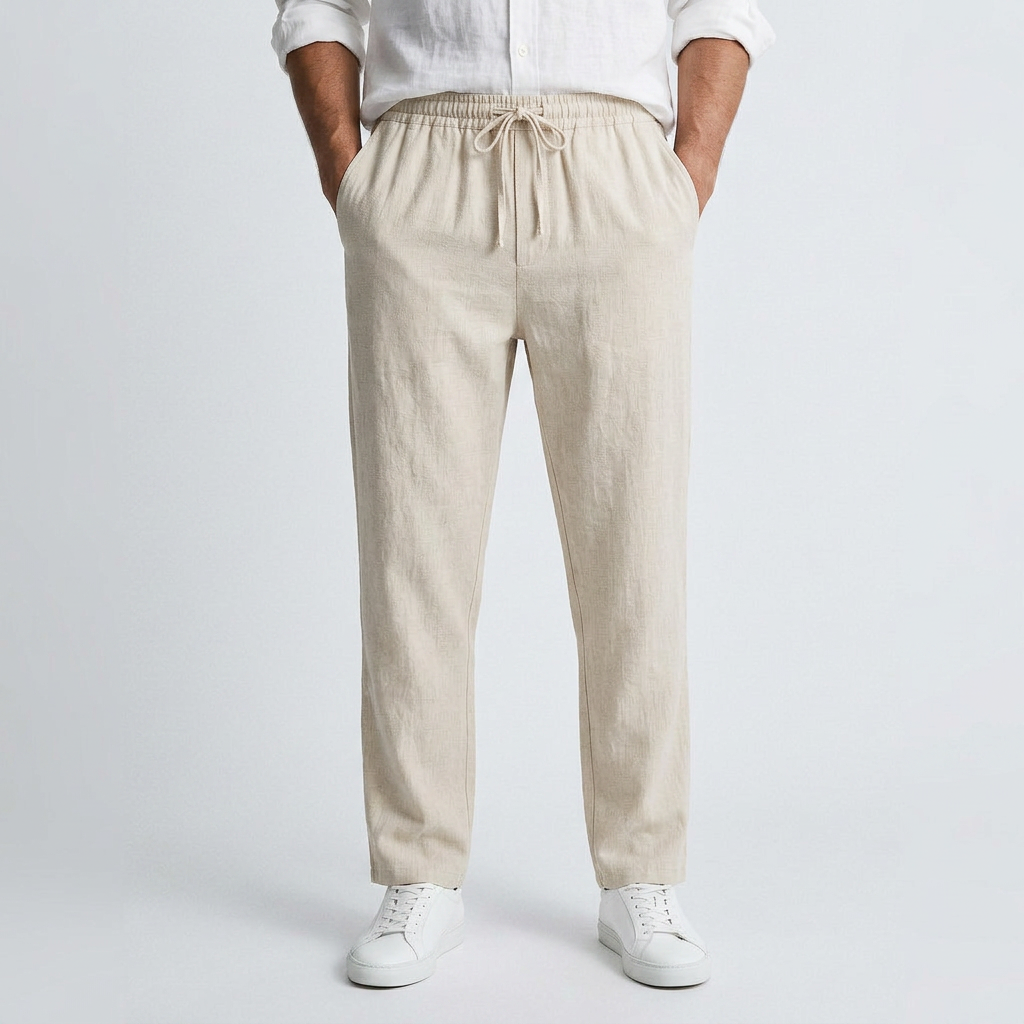 Adrien Fluid linnen broek