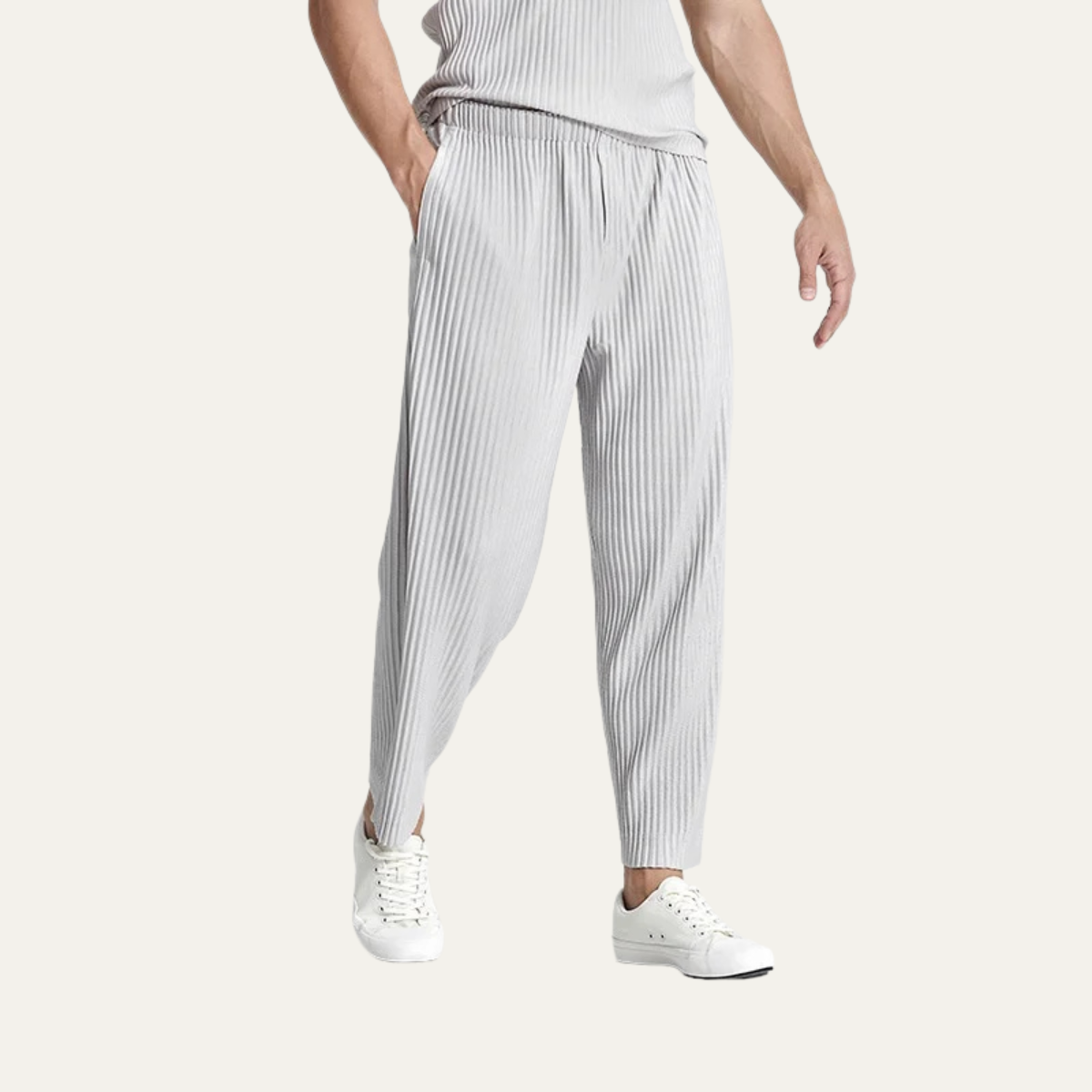 Aldercrest zijden broek straight leg