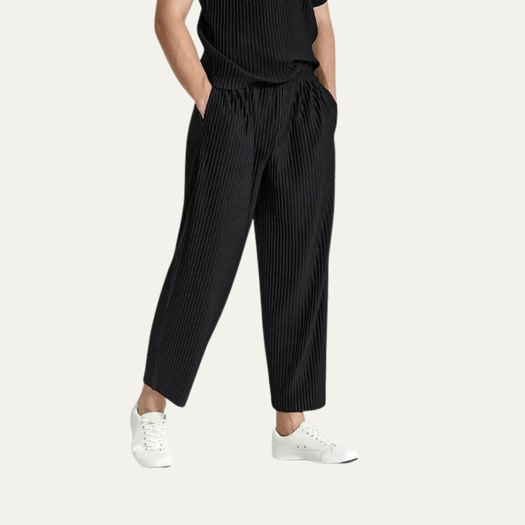 Aldercrest zijden broek straight leg