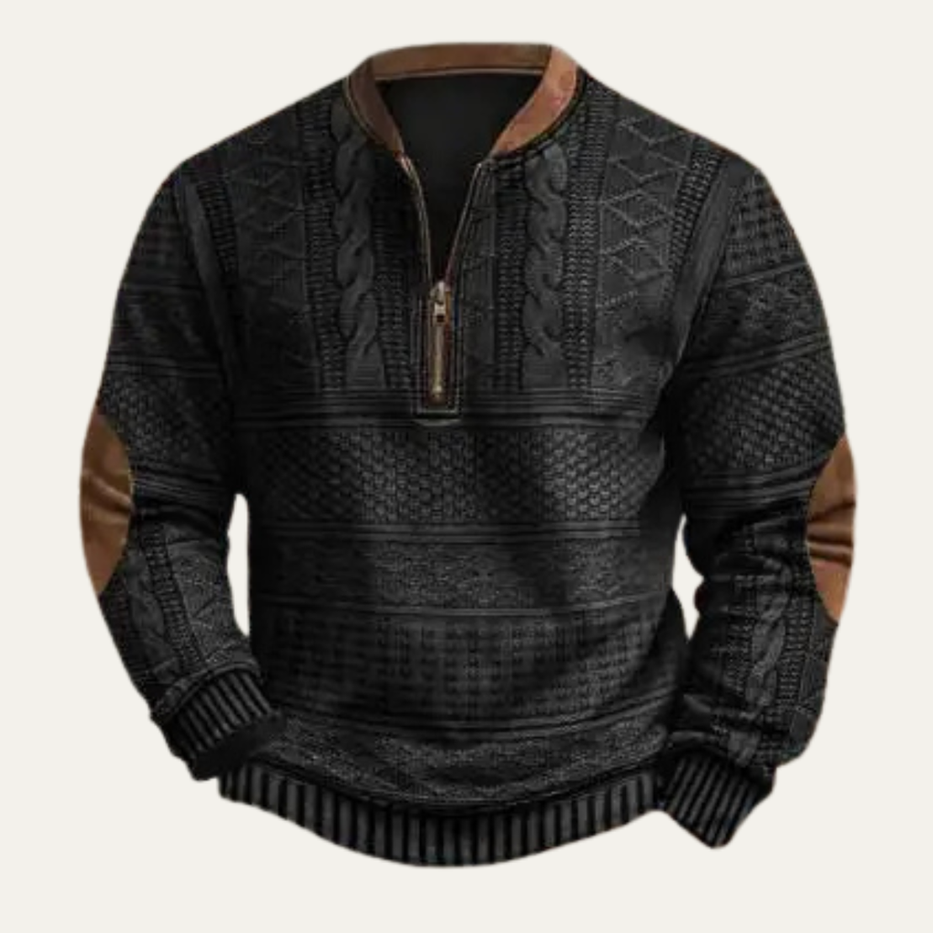 Alderford gebreide half-zip trui