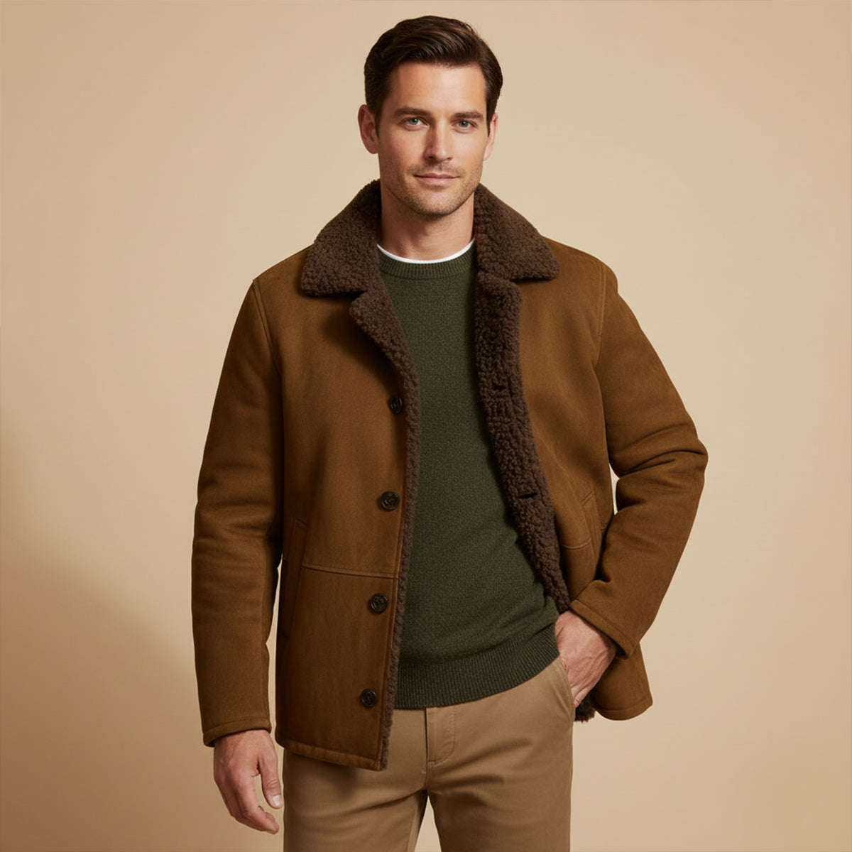 Ashen Shearling jas